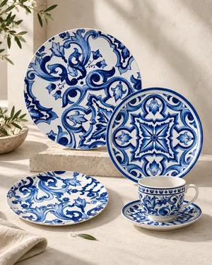 Monaco Bleu dinnerware